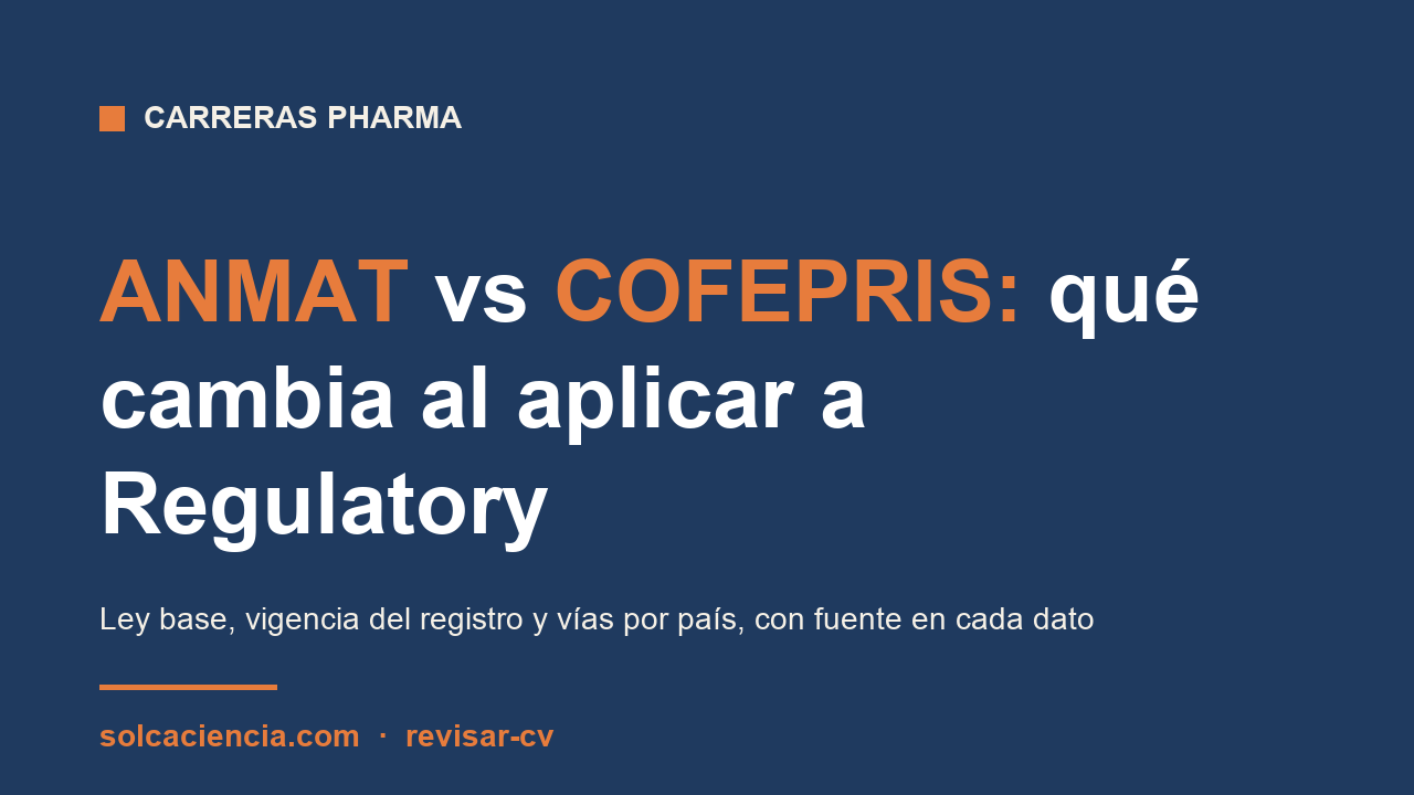 ANMAT vs COFEPRIS: qué cambia al aplicar a Regulatory Affairs en Argentina o México